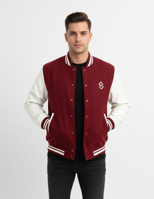 SCRATCHH Signature Varsity Jacket | Premium Stitch Detailing | Streetwear Essential