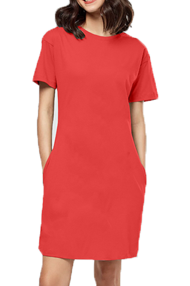Scratchh Women's T-Shirt Dress | Oversized Fit | 180 GSM | Street-Style Comfort Wear - SCRATCHH