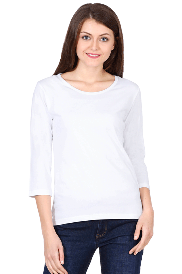 Scratchh Full Sleeve T-Shirt for Women | 180 GSM | Lightweight Daily Wear - SCRATCHH