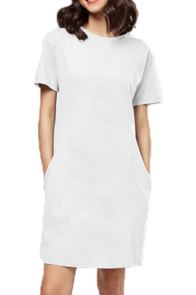 Scratchh Women's T-Shirt Dress | Oversized Fit | 180 GSM | Street-Style Comfort Wear - SCRATCHH