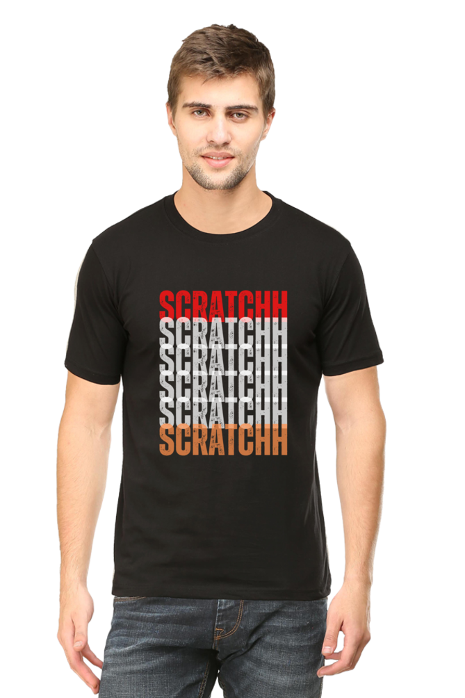 Scratchh Classic Crew Neck T-Shirt for Men | 180 GSM | Everyday Streetwear Fit - SCRATCHH