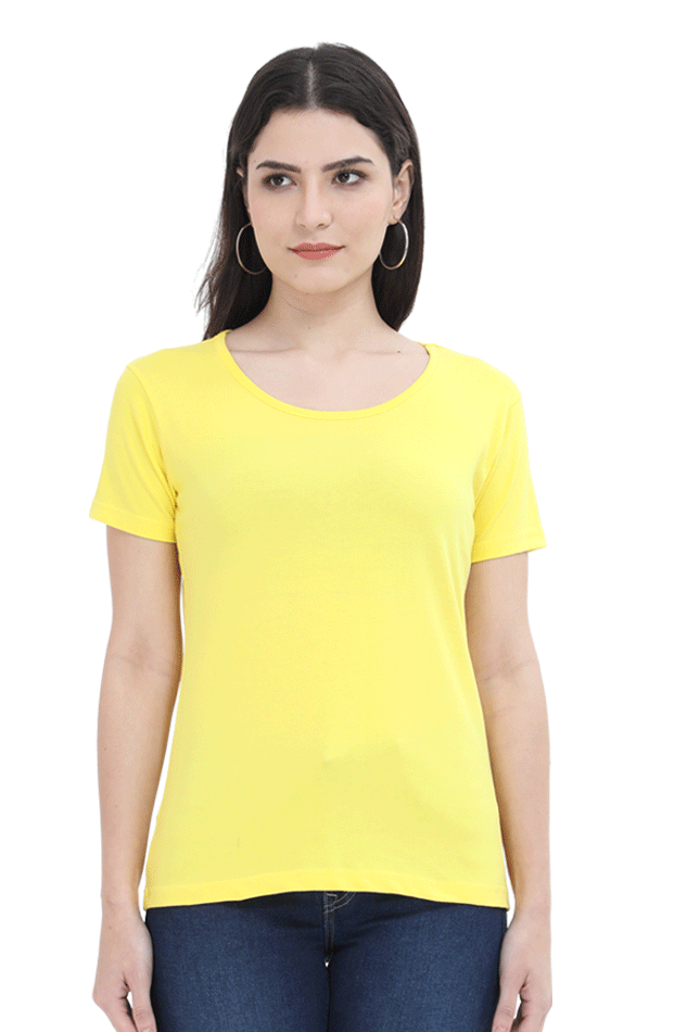 Scratchh Round Neck T-Shirt for Women | 180 GSM | Soft & Daily Comfort Fit - SCRATCHH