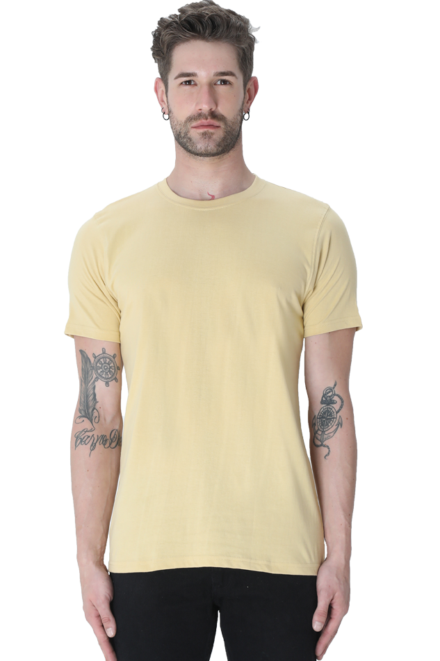 Scratchh Classic Crew Neck T-Shirt for Men | 180 GSM | Everyday Streetwear Fit - SCRATCHH