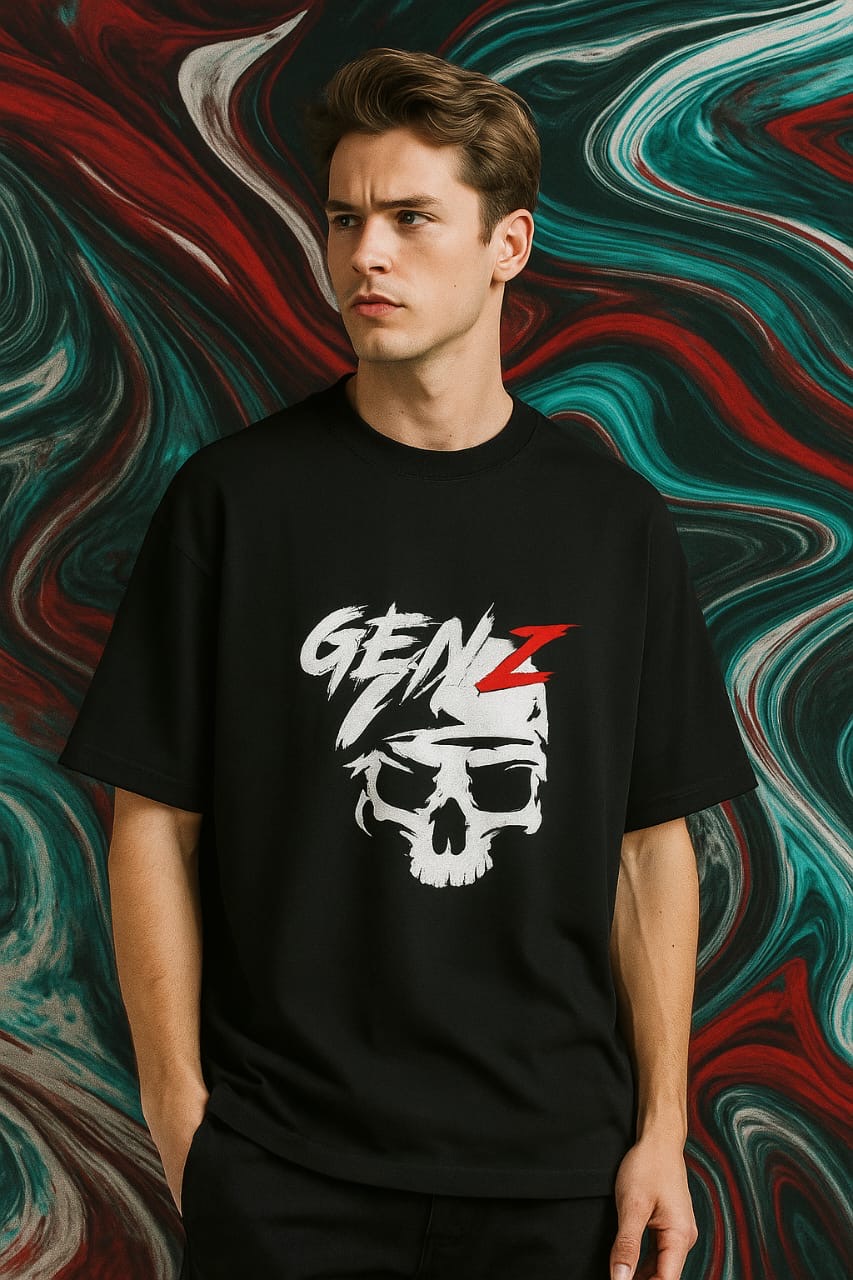 Scratchh Gen Z Unisex Terry Oversized Tee
