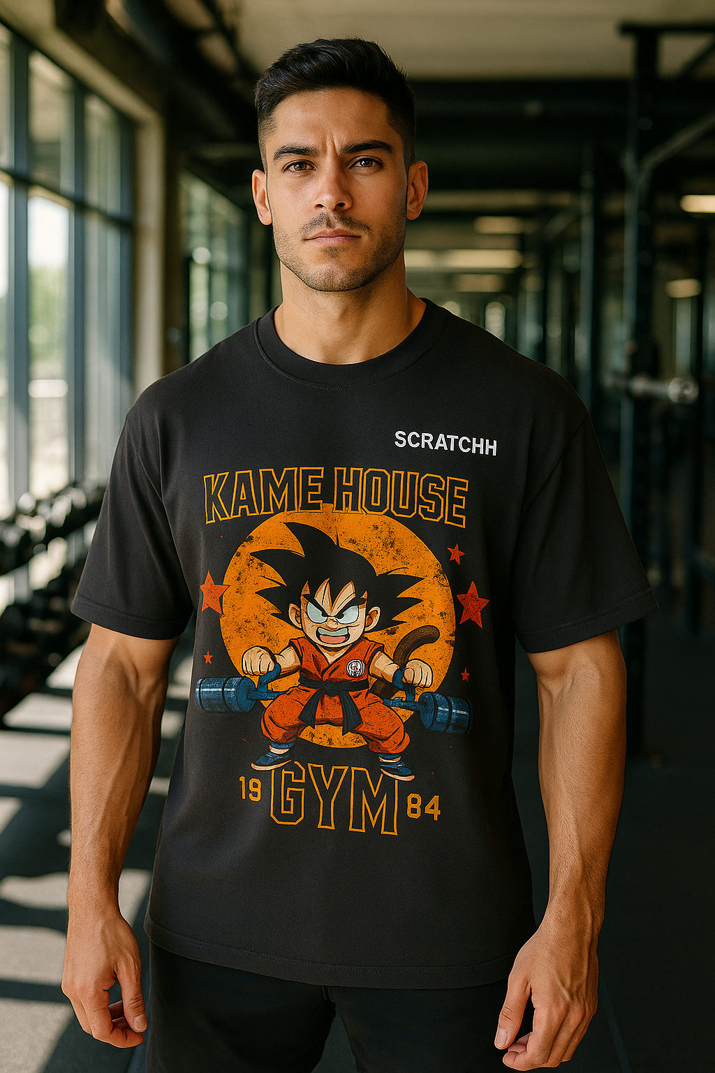 Scratchh Gym Unisex Terry Oversized T-Shirt | 280 GSM | Premium Fit