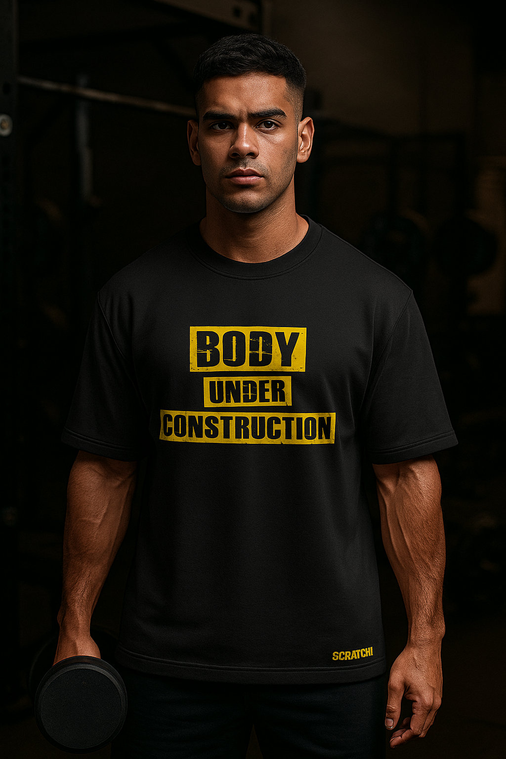 Scratchh Gym Unisex Terry Oversized T-Shirt | 280 GSM | Premium Fit
