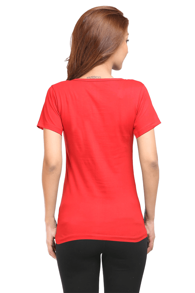 Scratchh Round Neck T-Shirt for Women | 180 GSM | Soft & Daily Comfort Fit - SCRATCHH 