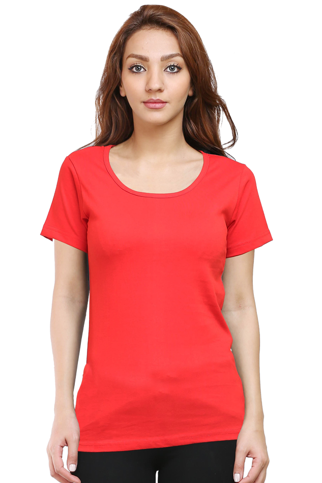 Scratchh Round Neck T-Shirt for Women | 180 GSM | Soft & Daily Comfort Fit - SCRATCHH 