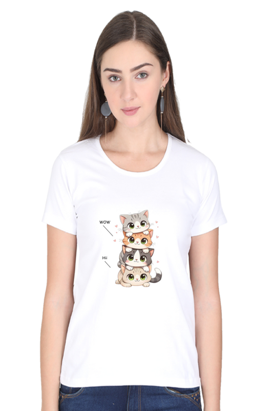 Scratchh Crew Neck T-Shirt for Women | 180 GSM | Soft & Versatile Daily Fit - SCRATCHH 