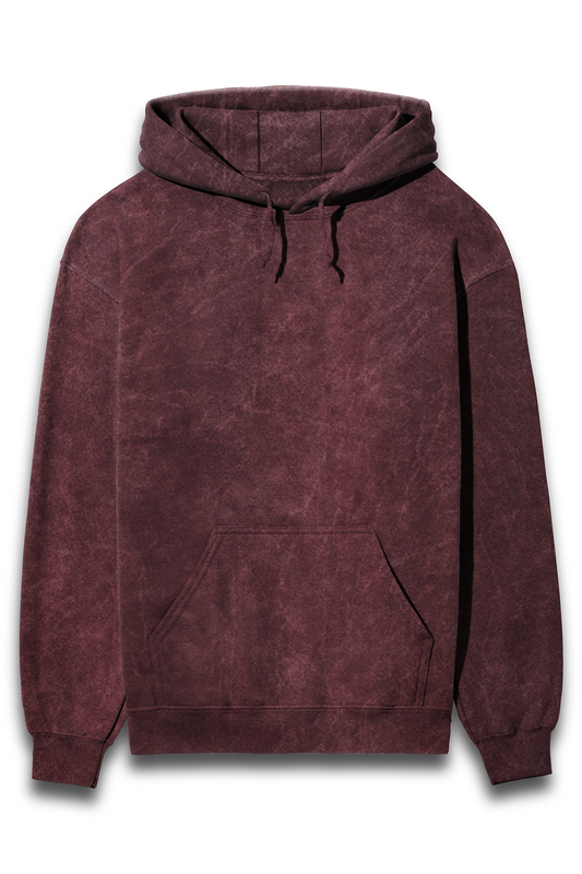 Scratchh Unisex Acid Wash Hooded Sweatshirt - SCRATCHH 