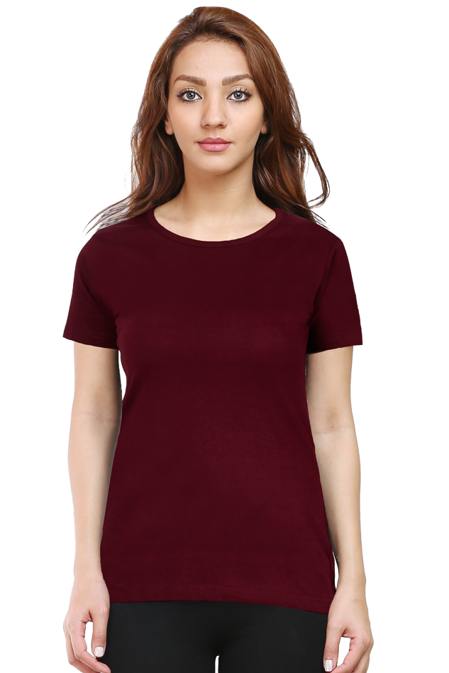 Scratchh Round Neck T-Shirt for Women | 180 GSM | Soft & Daily Comfort Fit - SCRATCHH 
