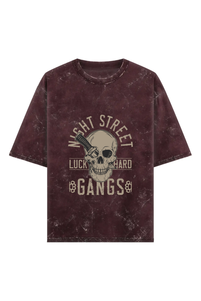 Scratchh Acid Wash Oversized T-Shirt | 240 GSM | Vintage Look - SCRATCHH 