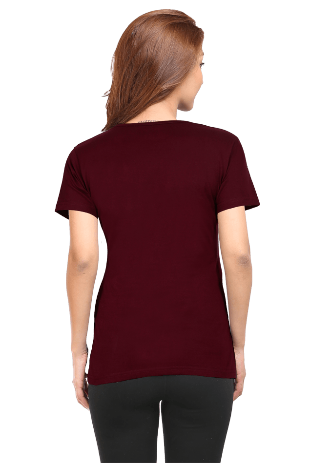 Scratchh Round Neck T-Shirt for Women | 180 GSM | Soft & Daily Comfort Fit - SCRATCHH 
