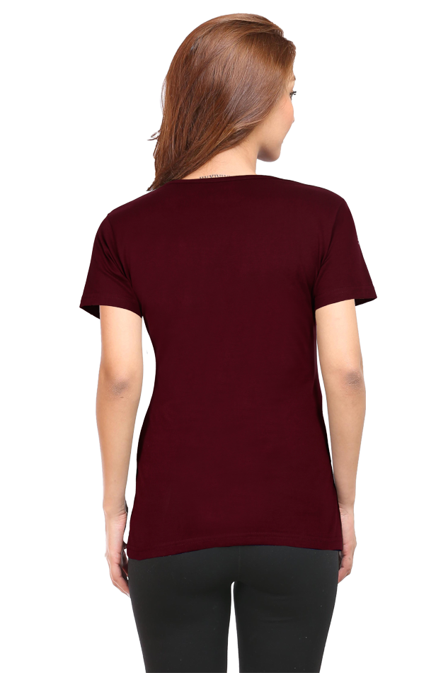 Scratchh Round Neck T-Shirt for Women | 180 GSM | Soft & Daily Comfort Fit - SCRATCHH 