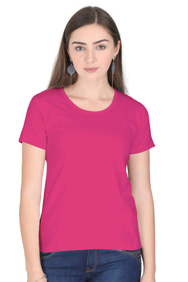 Scratchh Round Neck T-Shirt for Women | 180 GSM | Soft & Daily Comfort Fit - SCRATCHH 