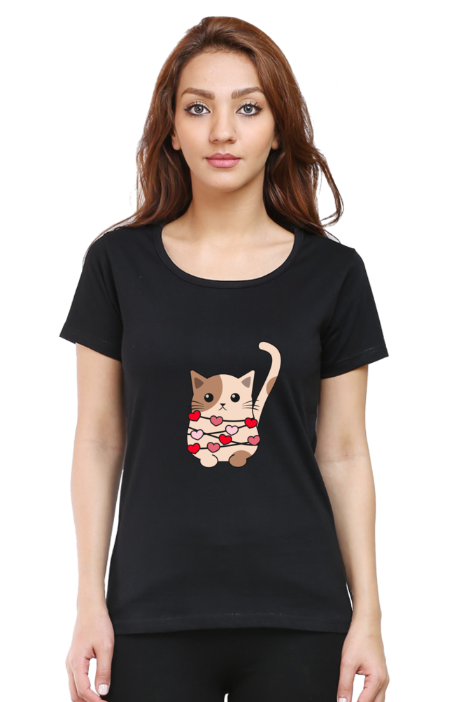 Scratchh Round Neck T-Shirt for Women | 180 GSM | Soft & Daily Comfort Fit - SCRATCHH 
