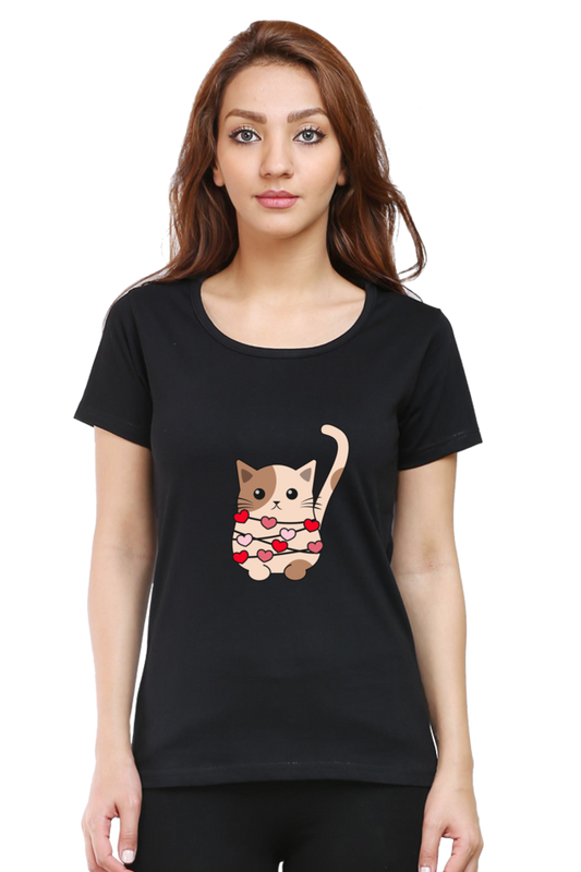 Scratchh Round Neck T-Shirt for Women | 180 GSM | Soft & Daily Comfort Fit - SCRATCHH 