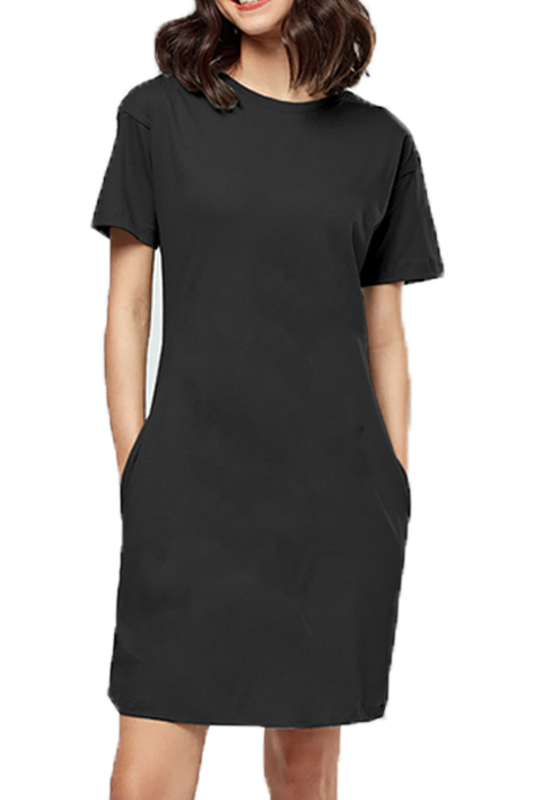 Scratchh Women's T-Shirt Dress | Oversized Fit | 180 GSM | Street-Style Comfort Wear - SCRATCHH 