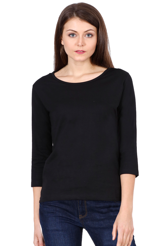 Scratchh Full Sleeve T-Shirt for Women | 180 GSM | Lightweight Daily Wear - SCRATCHH 