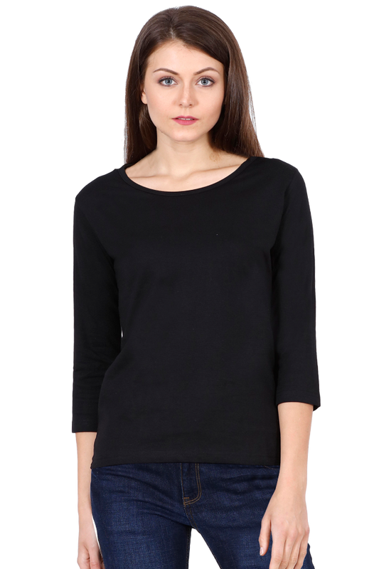 Scratchh Full Sleeve T-Shirt for Women | 180 GSM | Lightweight Daily Wear - SCRATCHH 