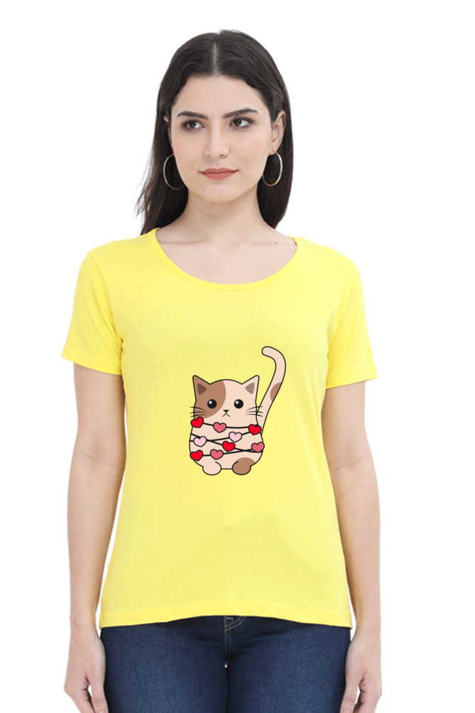 Scratchh Round Neck T-Shirt for Women | 180 GSM | Soft & Daily Comfort Fit - SCRATCHH 