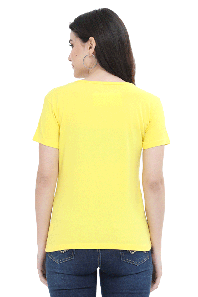 Scratchh Round Neck T-Shirt for Women | 180 GSM | Soft & Daily Comfort Fit - SCRATCHH 