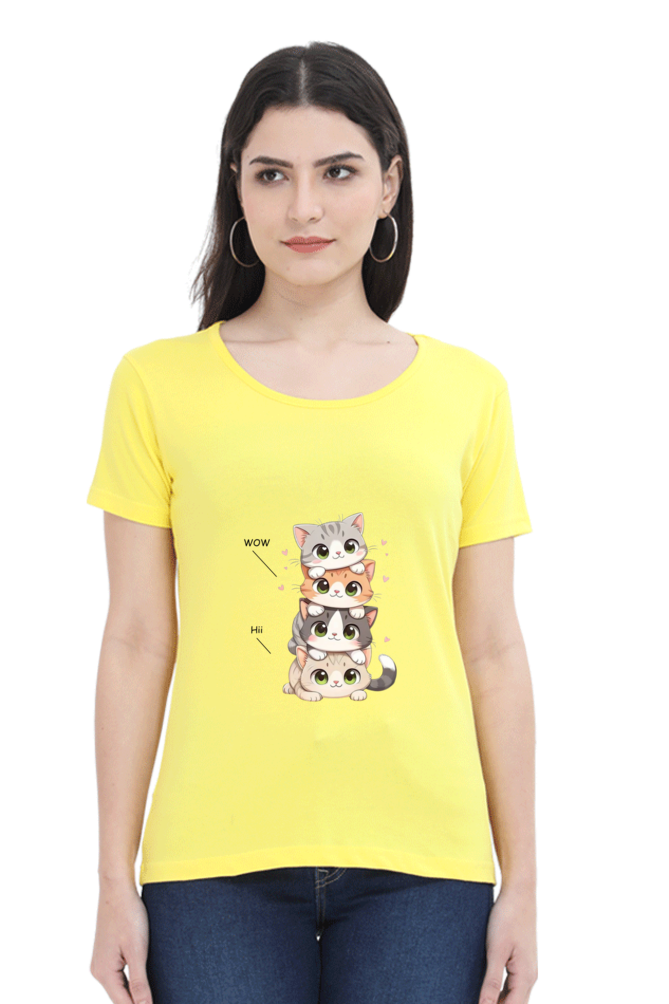Scratchh Crew Neck T-Shirt for Women | 180 GSM | Soft & Versatile Daily Fit - SCRATCHH 