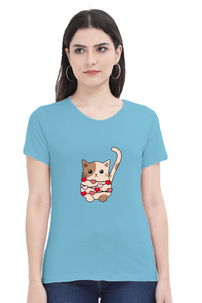 Scratchh Round Neck T-Shirt for Women | 180 GSM | Soft & Daily Comfort Fit - SCRATCHH 