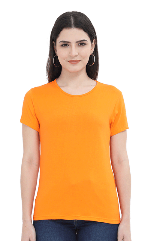 Scratchh Round Neck T-Shirt for Women | 180 GSM | Soft & Daily Comfort Fit - SCRATCHH 