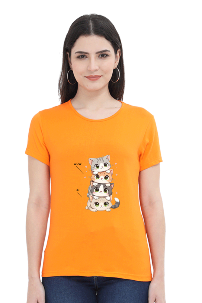 Scratchh Crew Neck T-Shirt for Women | 180 GSM | Soft & Versatile Daily Fit - SCRATCHH 