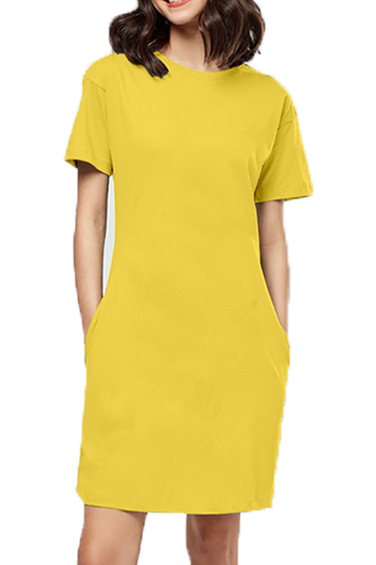 Scratchh Women's T-Shirt Dress | Oversized Fit | 180 GSM | Street-Style Comfort Wear - SCRATCHH 
