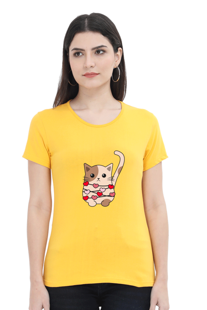 Scratchh Round Neck T-Shirt for Women | 180 GSM | Soft & Daily Comfort Fit - SCRATCHH 