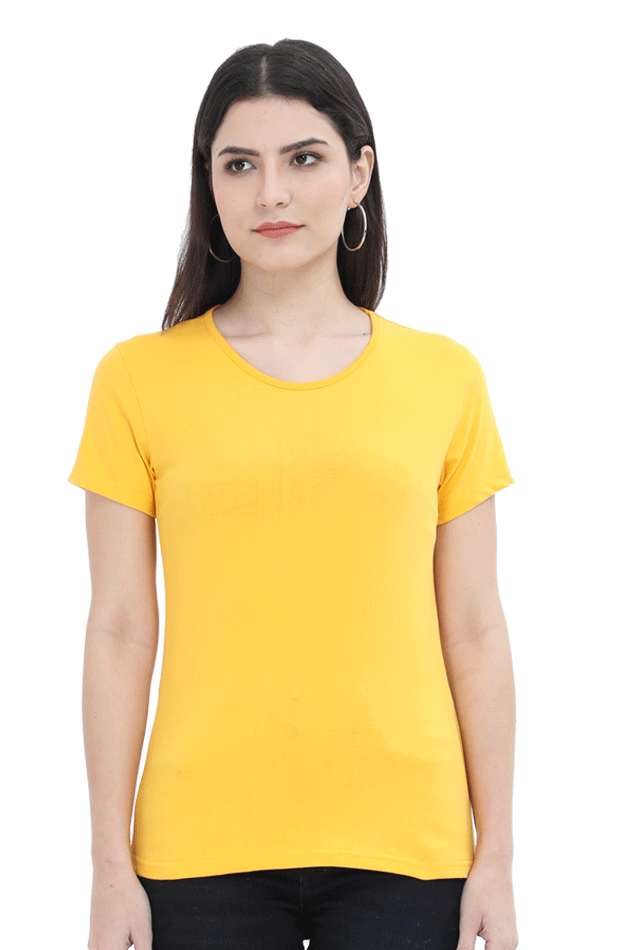 Scratchh Round Neck T-Shirt for Women | 180 GSM | Soft & Daily Comfort Fit - SCRATCHH 
