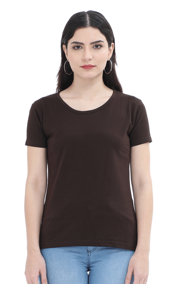 Scratchh Round Neck T-Shirt for Women | 180 GSM | Soft & Daily Comfort Fit - SCRATCHH 