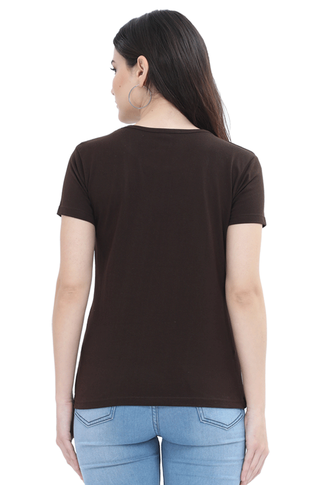Scratchh Round Neck T-Shirt for Women | 180 GSM | Soft & Daily Comfort Fit - SCRATCHH 