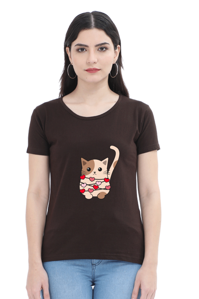 Scratchh Round Neck T-Shirt for Women | 180 GSM | Soft & Daily Comfort Fit - SCRATCHH 