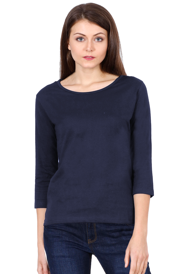 Scratchh Full Sleeve T-Shirt for Women | 180 GSM | Lightweight Daily Wear - SCRATCHH 