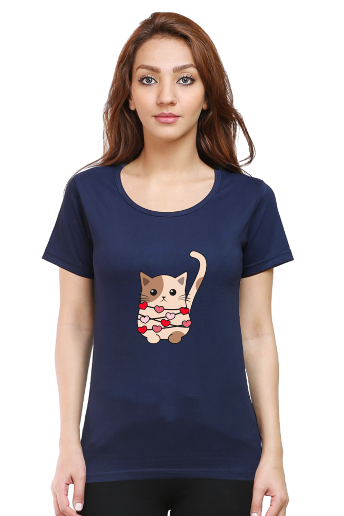 Scratchh Round Neck T-Shirt for Women | 180 GSM | Soft & Daily Comfort Fit - SCRATCHH 