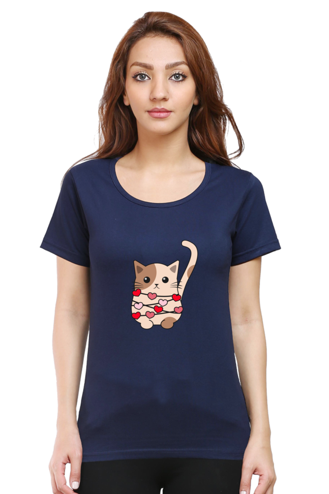 Scratchh Round Neck T-Shirt for Women | 180 GSM | Soft & Daily Comfort Fit - SCRATCHH 