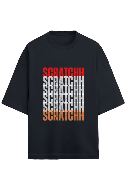 Scratchh Unisex Terry Oversized T-Shirt | 280 GSM | Premium Fit - SCRATCHH 