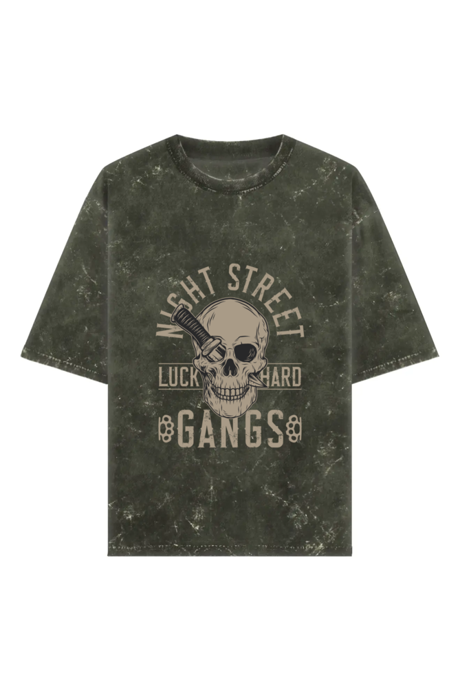 Scratchh Acid Wash Oversized T-Shirt | 240 GSM | Vintage Look - SCRATCHH 