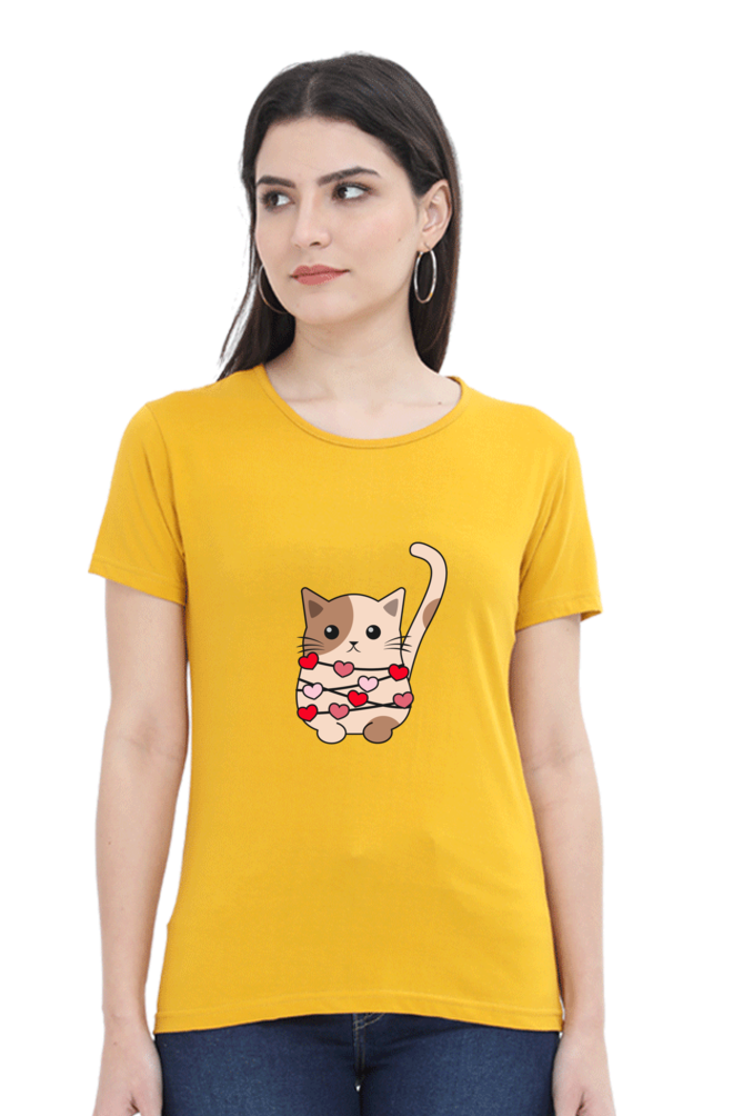 Scratchh Round Neck T-Shirt for Women | 180 GSM | Soft & Daily Comfort Fit - SCRATCHH 