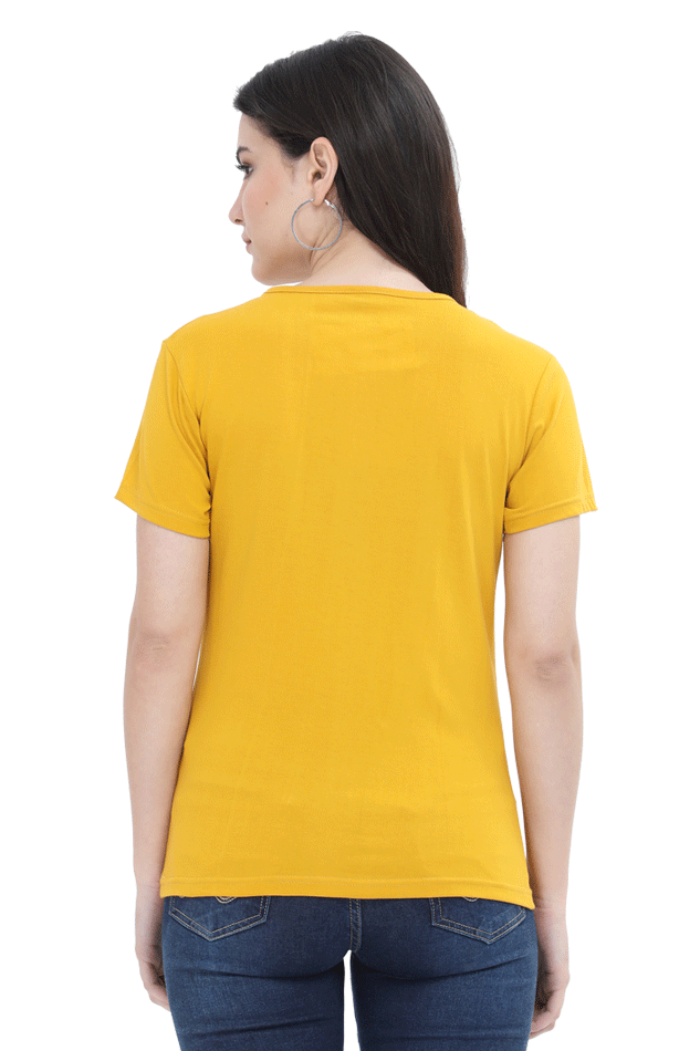 Scratchh Round Neck T-Shirt for Women | 180 GSM | Soft & Daily Comfort Fit - SCRATCHH 