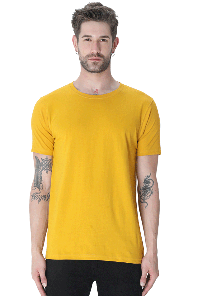 Scratchh Classic Crew Neck T-Shirt for Men | 180 GSM | Everyday Streetwear Fit - SCRATCHH 
