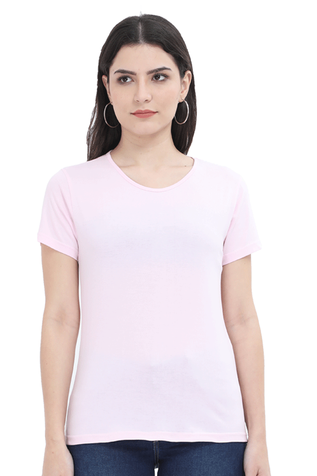 Scratchh Round Neck T-Shirt for Women | 180 GSM | Soft & Daily Comfort Fit - SCRATCHH 