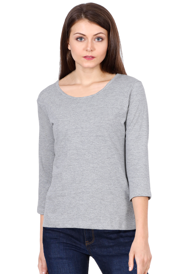 Scratchh Full Sleeve T-Shirt for Women | 180 GSM | Lightweight Daily Wear - SCRATCHH 