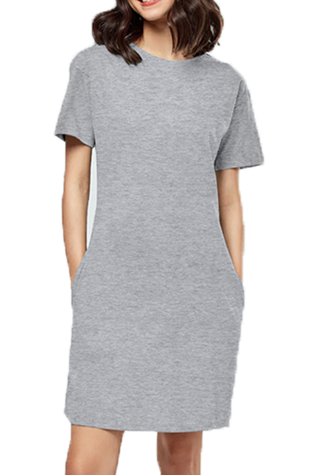 Scratchh Women's T-Shirt Dress | Oversized Fit | 180 GSM | Street-Style Comfort Wear - SCRATCHH 
