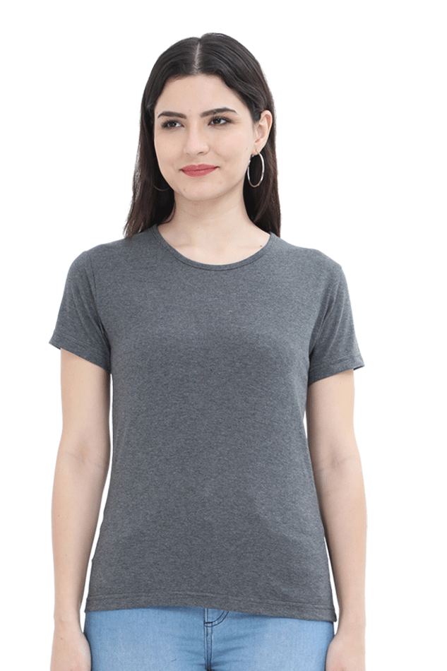 Scratchh Round Neck T-Shirt for Women | 180 GSM | Soft & Daily Comfort Fit - SCRATCHH 