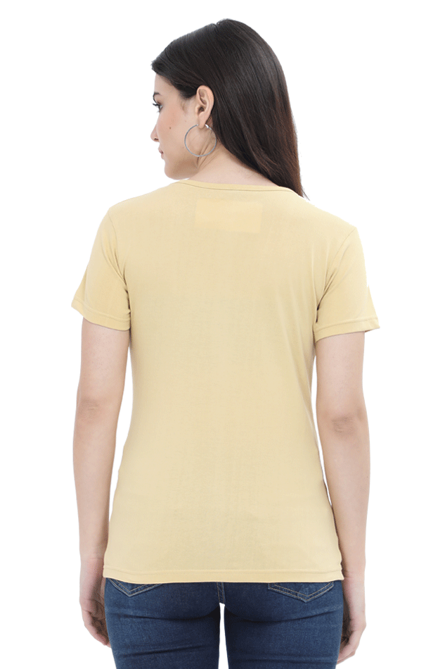 Scratchh Crew Neck T-Shirt for Women | 180 GSM | Soft & Versatile Daily Fit - SCRATCHH 