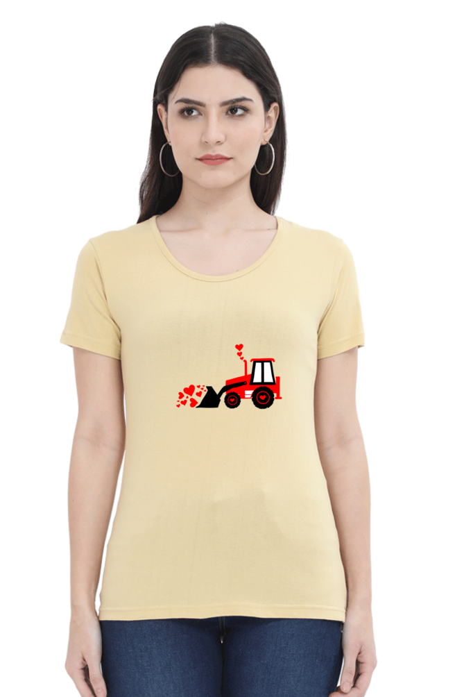 Scratchh Round Neck T-Shirt for Women | 180 GSM | Soft & Daily Comfort Fit - SCRATCHH 